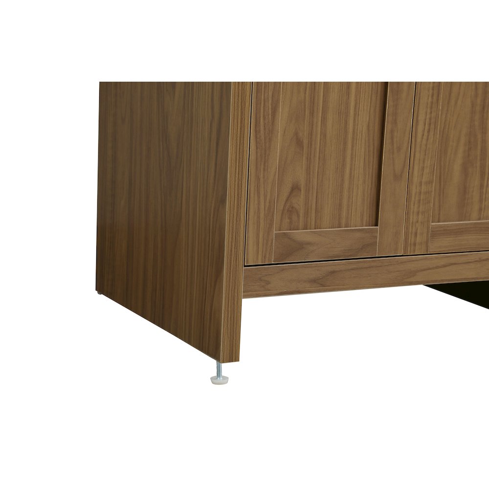 Finnley 30 Inch Single Bathroom Vanity In Walnut Brown. Picture 11