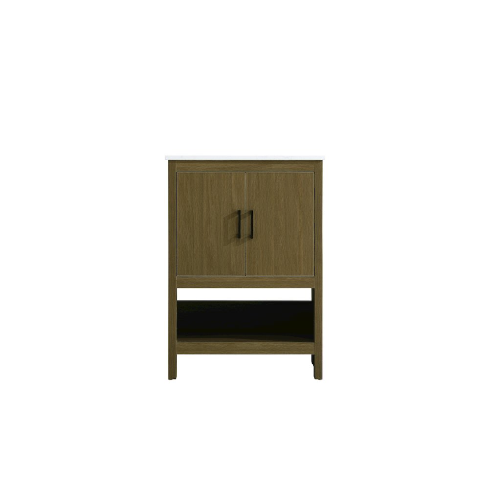 Ira 24 Inch Single Bathroom Vanity In Chestnut Brown. Picture 5