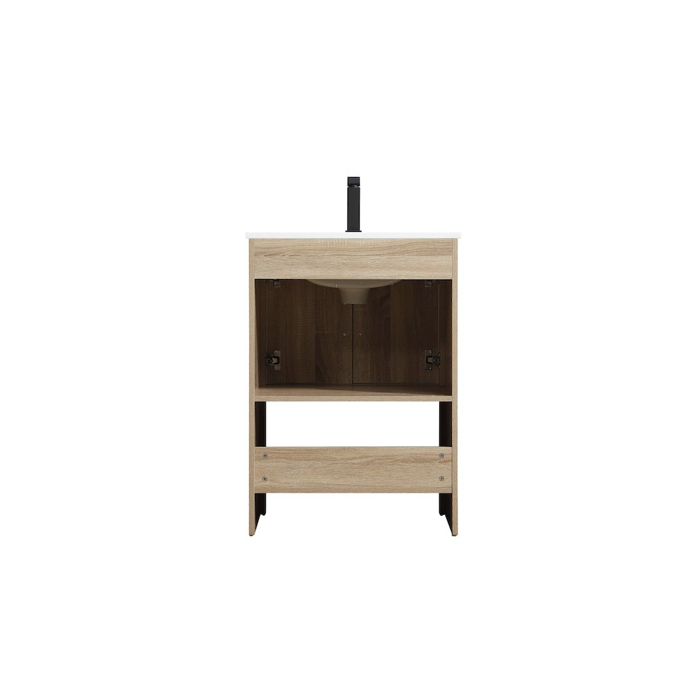 Ira 24 Inch Single Bathroom Vanity In Mango Wood. Picture 12