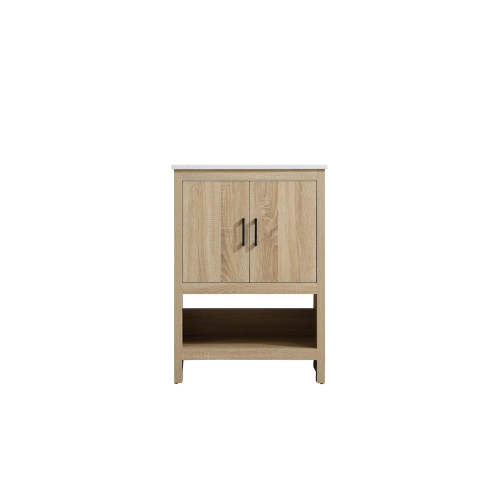 Ira 24 Inch Single Bathroom Vanity In Mango Wood. Picture 5
