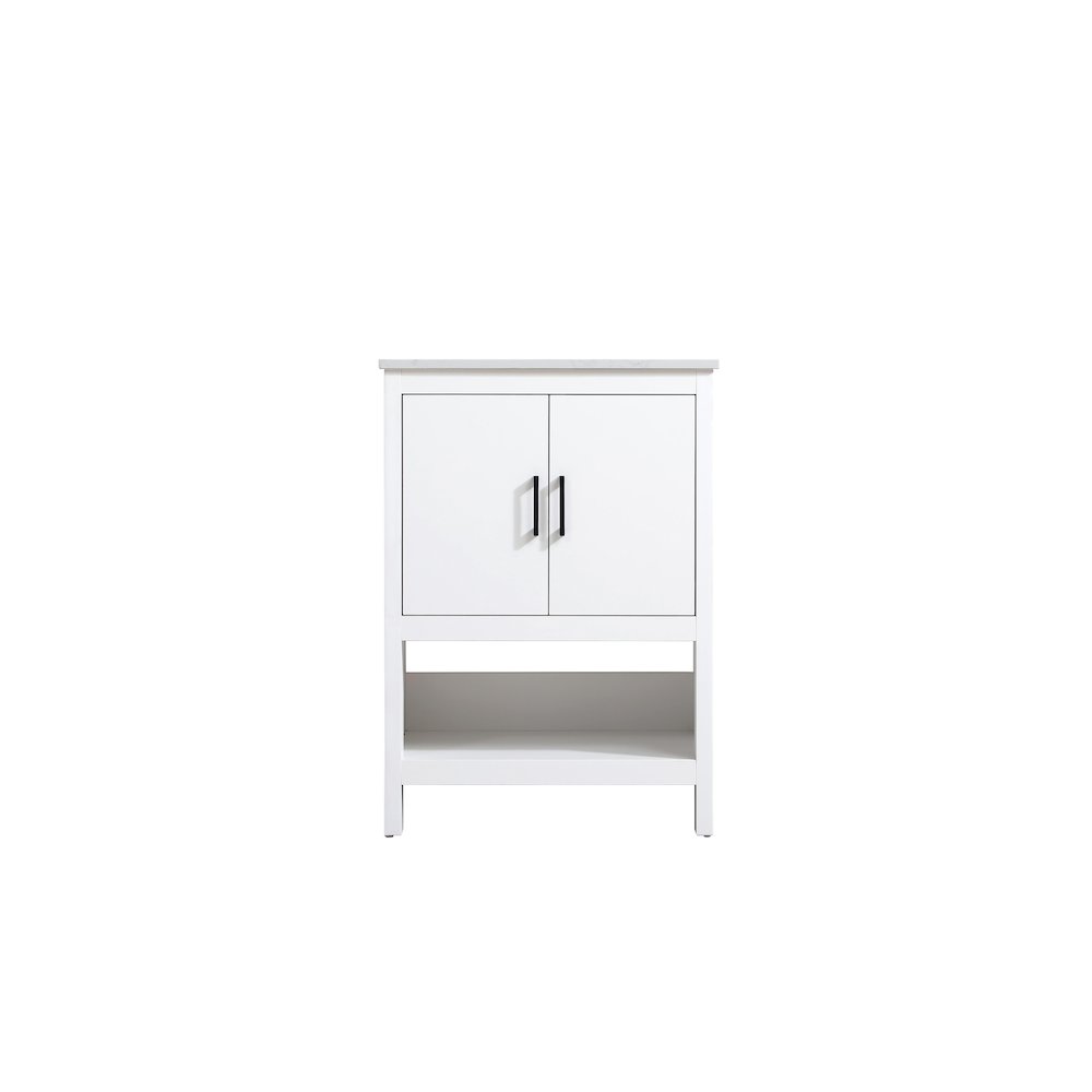 Ira 24 Inch Single Bathroom Vanity In White. Picture 5