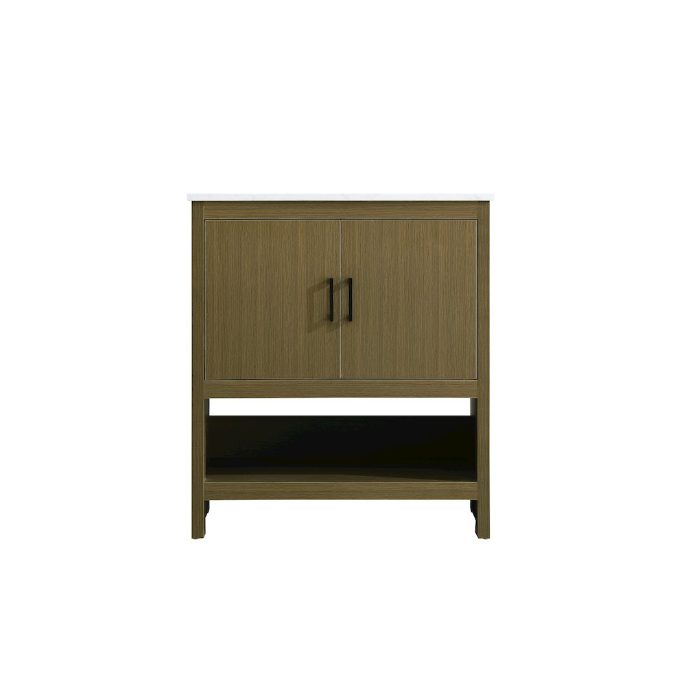 Ira 30 Inch Single Bathroom Vanity In Chestnut Brown. Picture 5