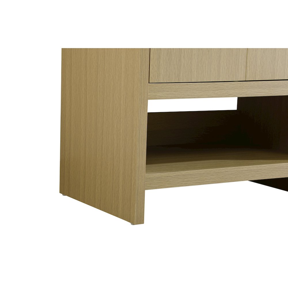 Ira 30 Inch Single Bathroom Vanity In Honey Brown. Picture 10