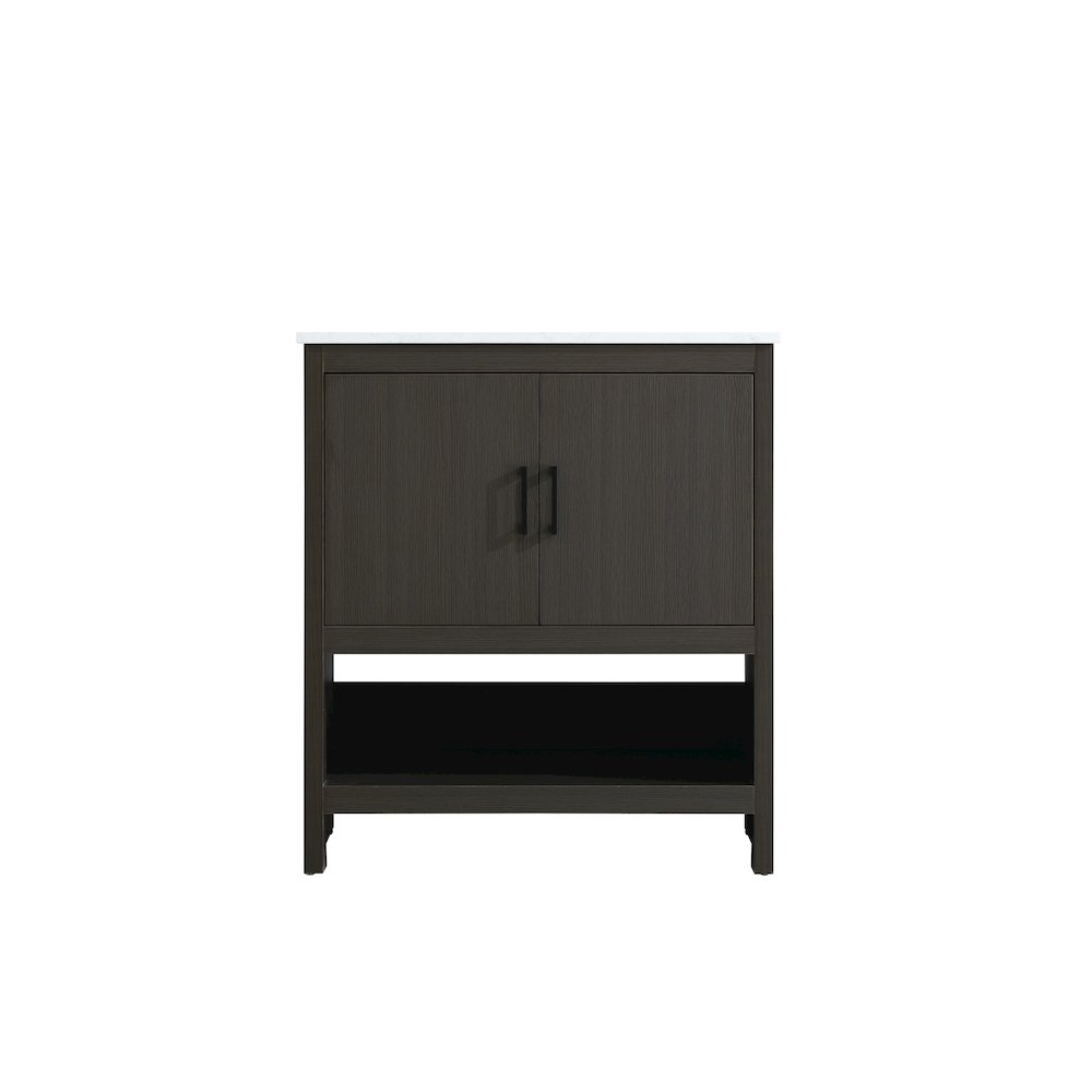 Ira 30 Inch Single Bathroom Vanity In Mocha Brown. Picture 5