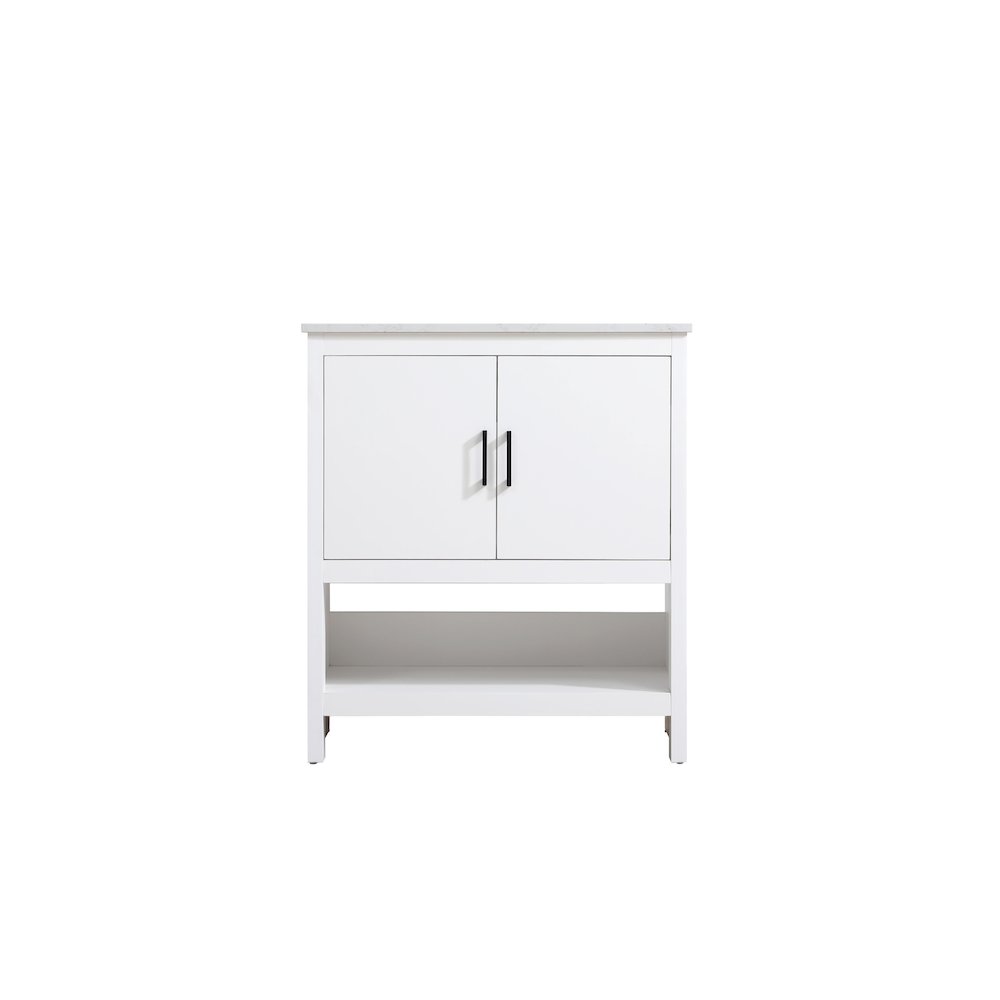 Ira 30 Inch Single Bathroom Vanity In White. Picture 5