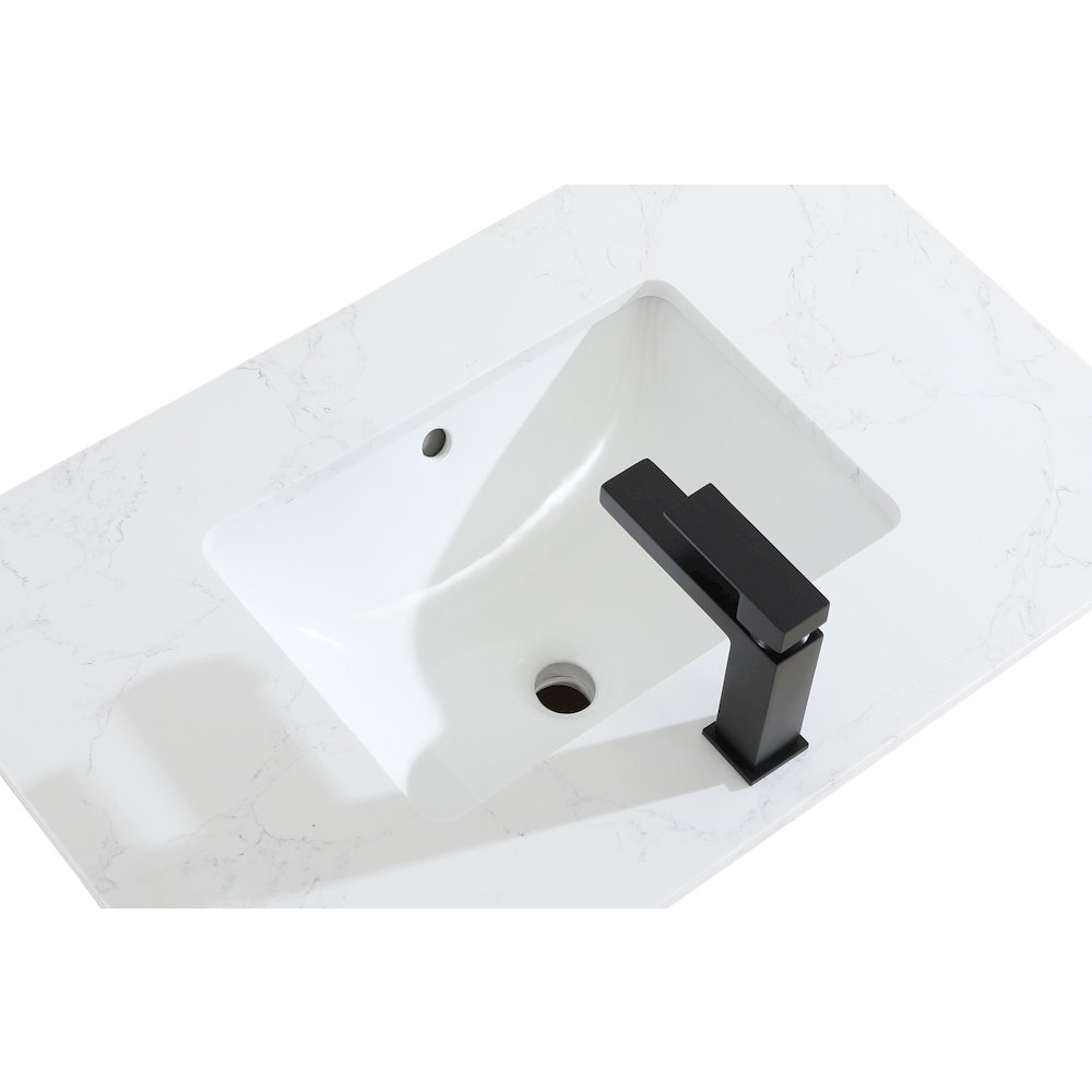 Ira 30 Inch Single Bathroom Vanity In Walnut Brown. Picture 9