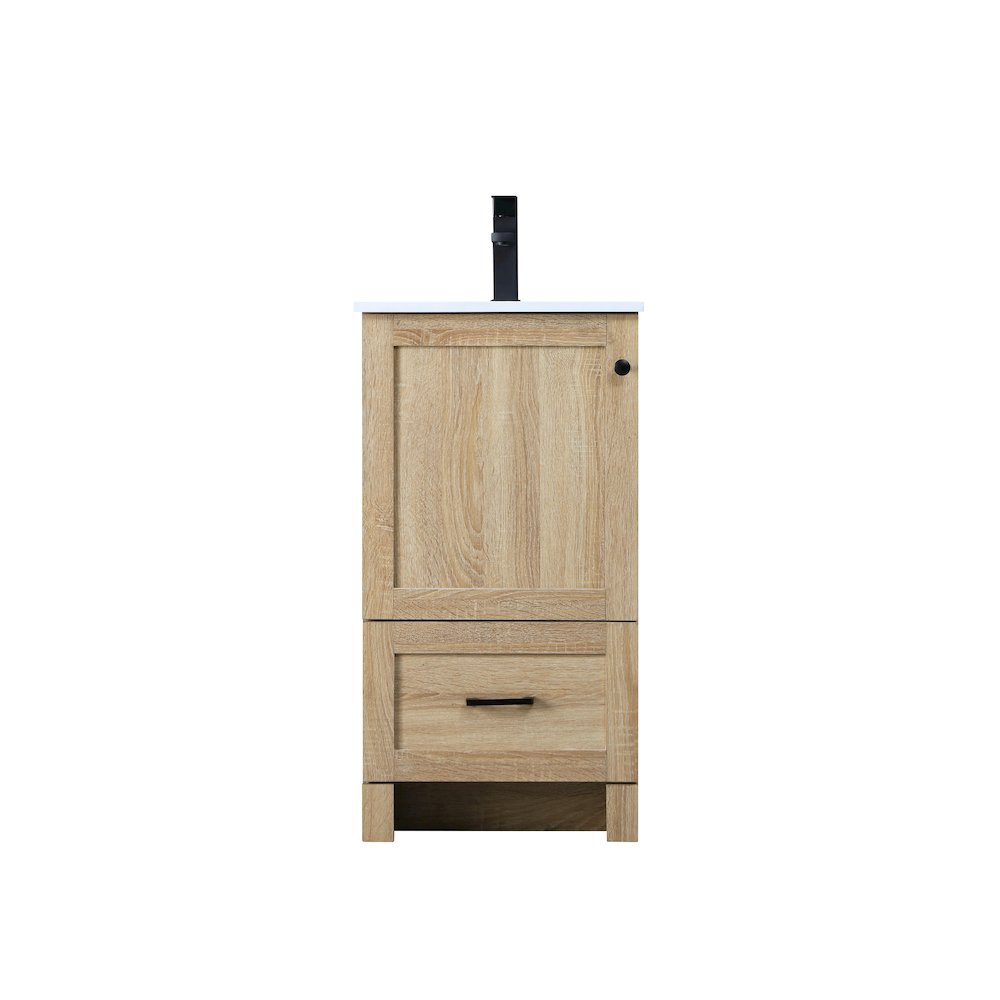 18 Inch Single Bathroom Vanity In Mango Wood. Picture 1