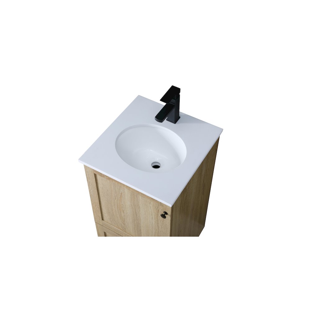 18 Inch Single Bathroom Vanity In Mango Wood. Picture 11