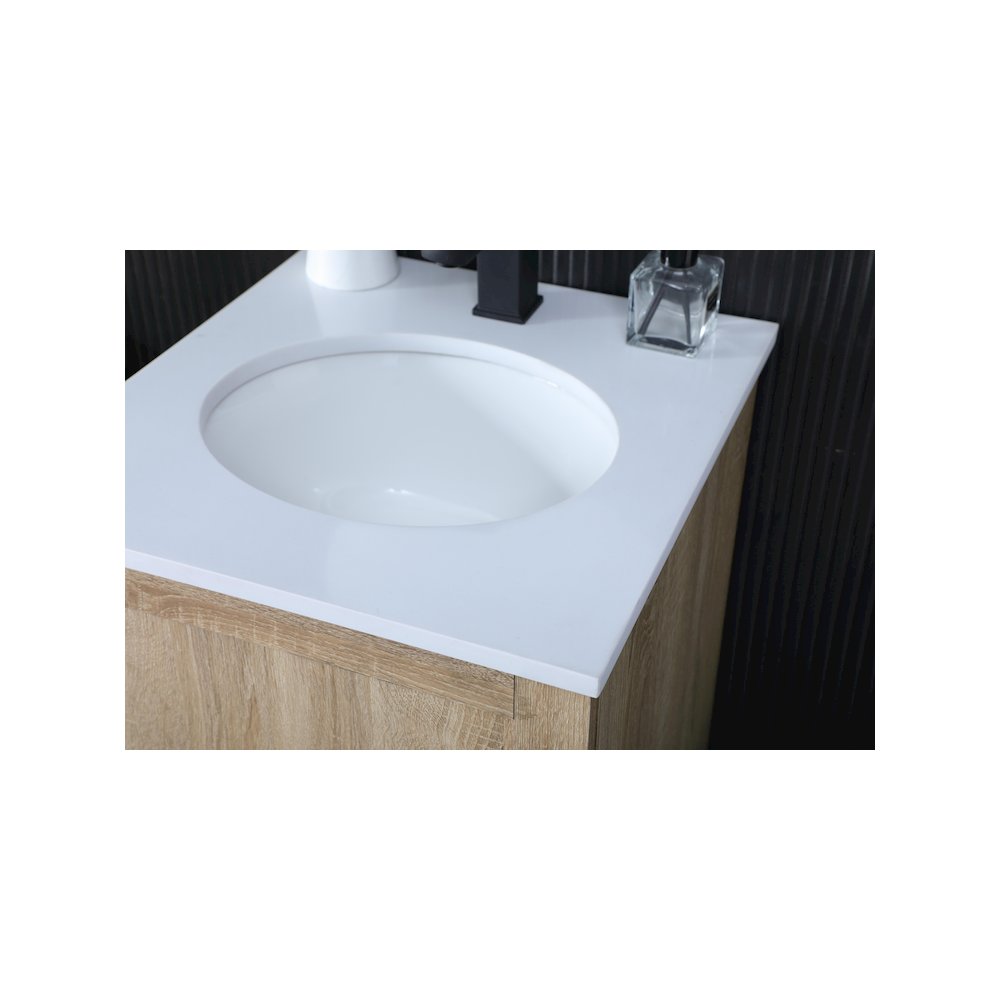 18 Inch Single Bathroom Vanity In Mango Wood. Picture 6