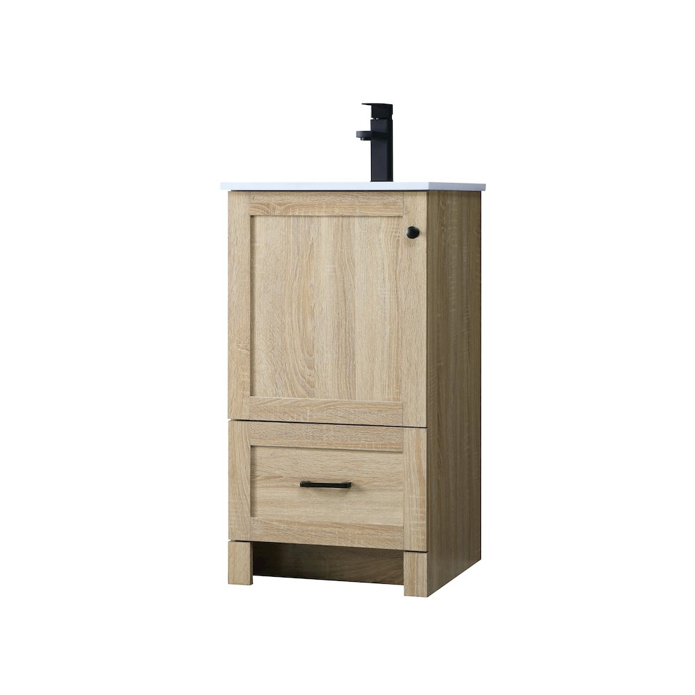 18 Inch Single Bathroom Vanity In Mango Wood. Picture 8