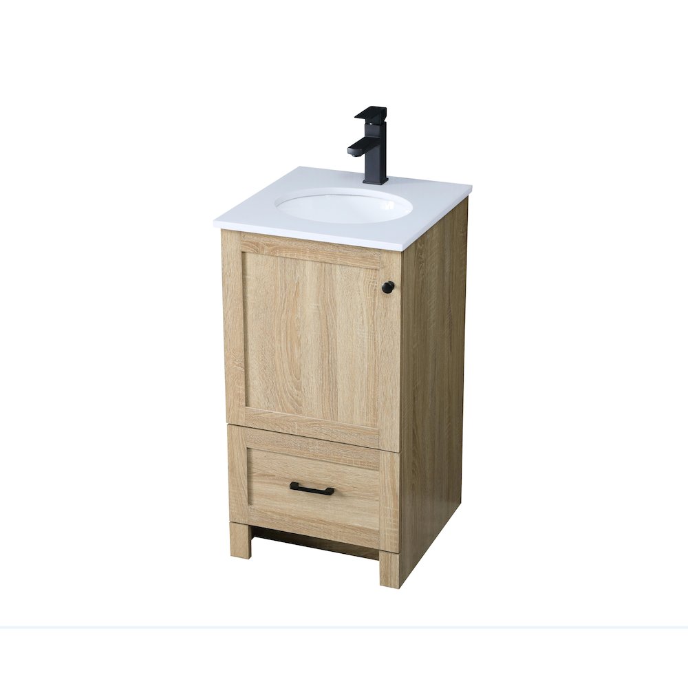18 Inch Single Bathroom Vanity In Mango Wood. Picture 9