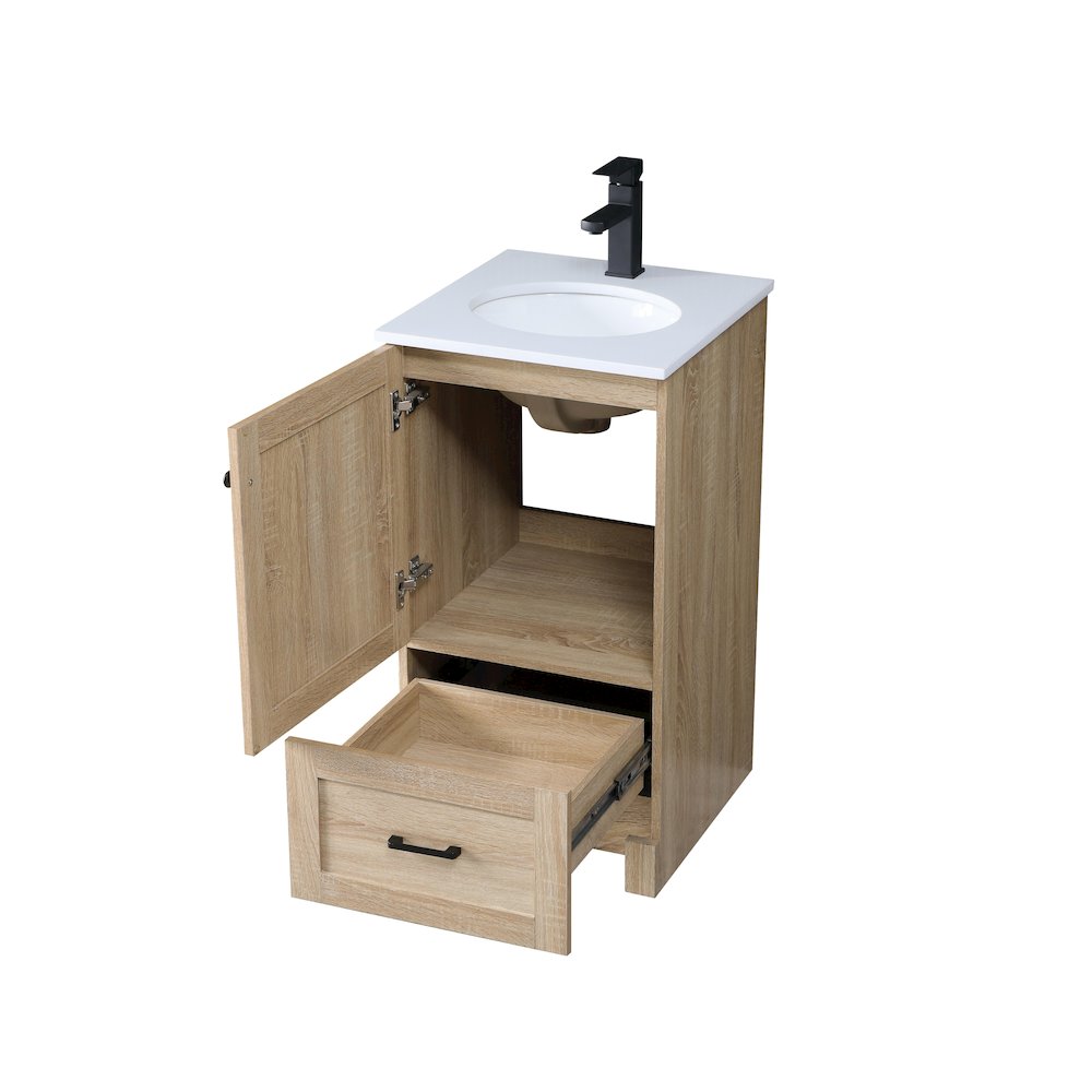 18 Inch Single Bathroom Vanity In Mango Wood. Picture 10