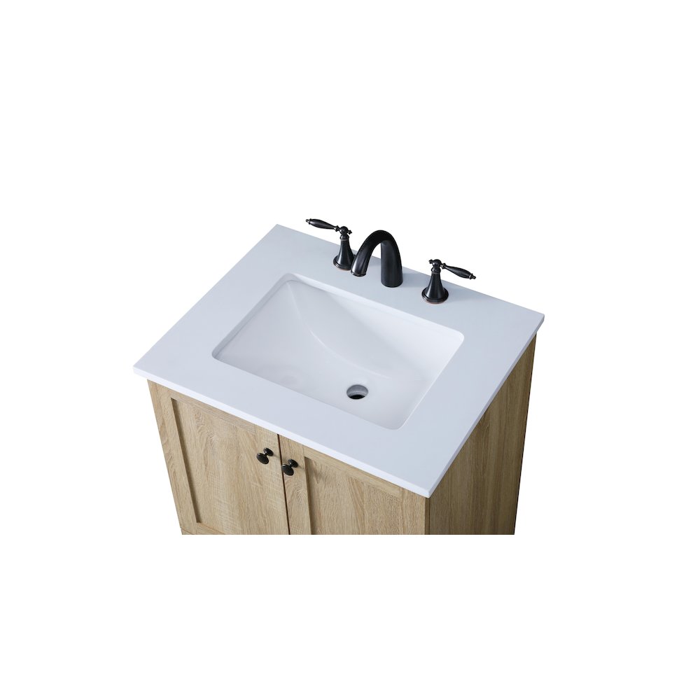 24 Inch Single Bathroom Vanity In Mango Wood. Picture 11