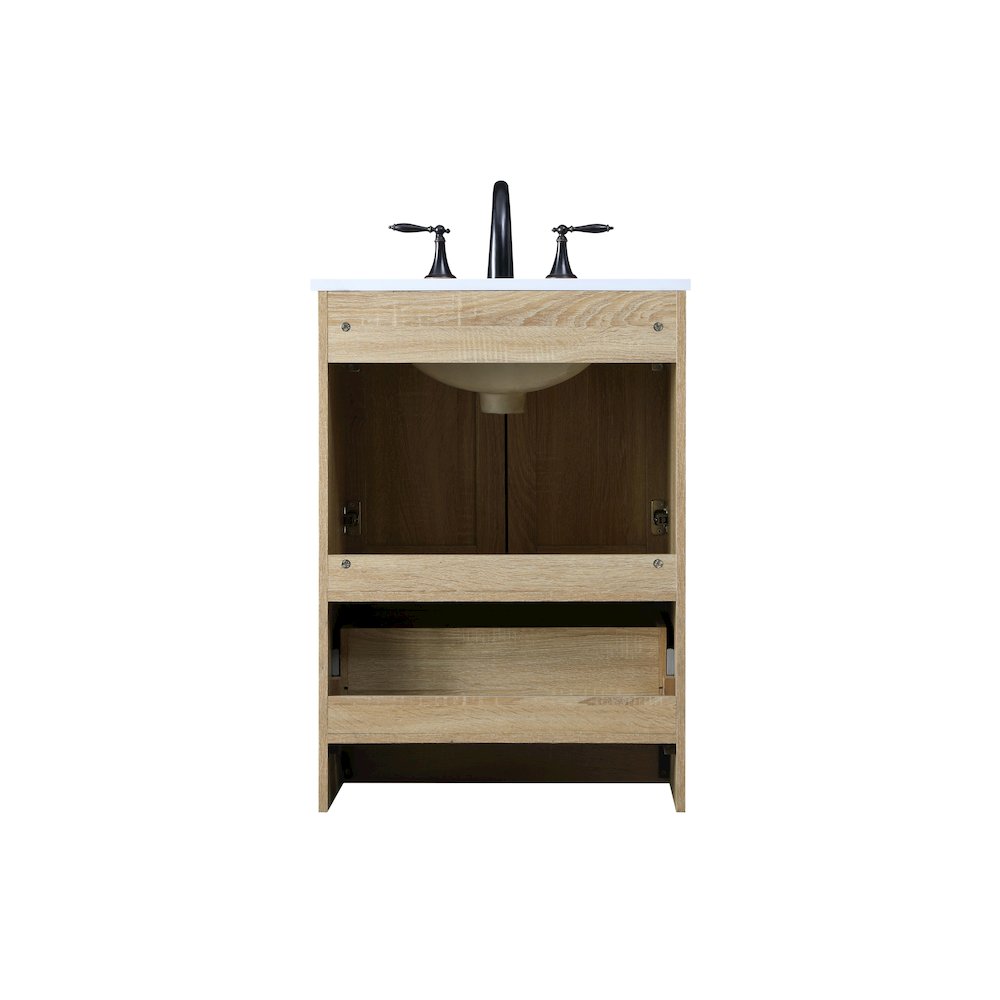24 Inch Single Bathroom Vanity In Mango Wood. Picture 16