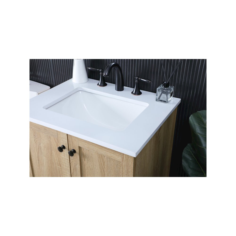 24 Inch Single Bathroom Vanity In Mango Wood. Picture 6