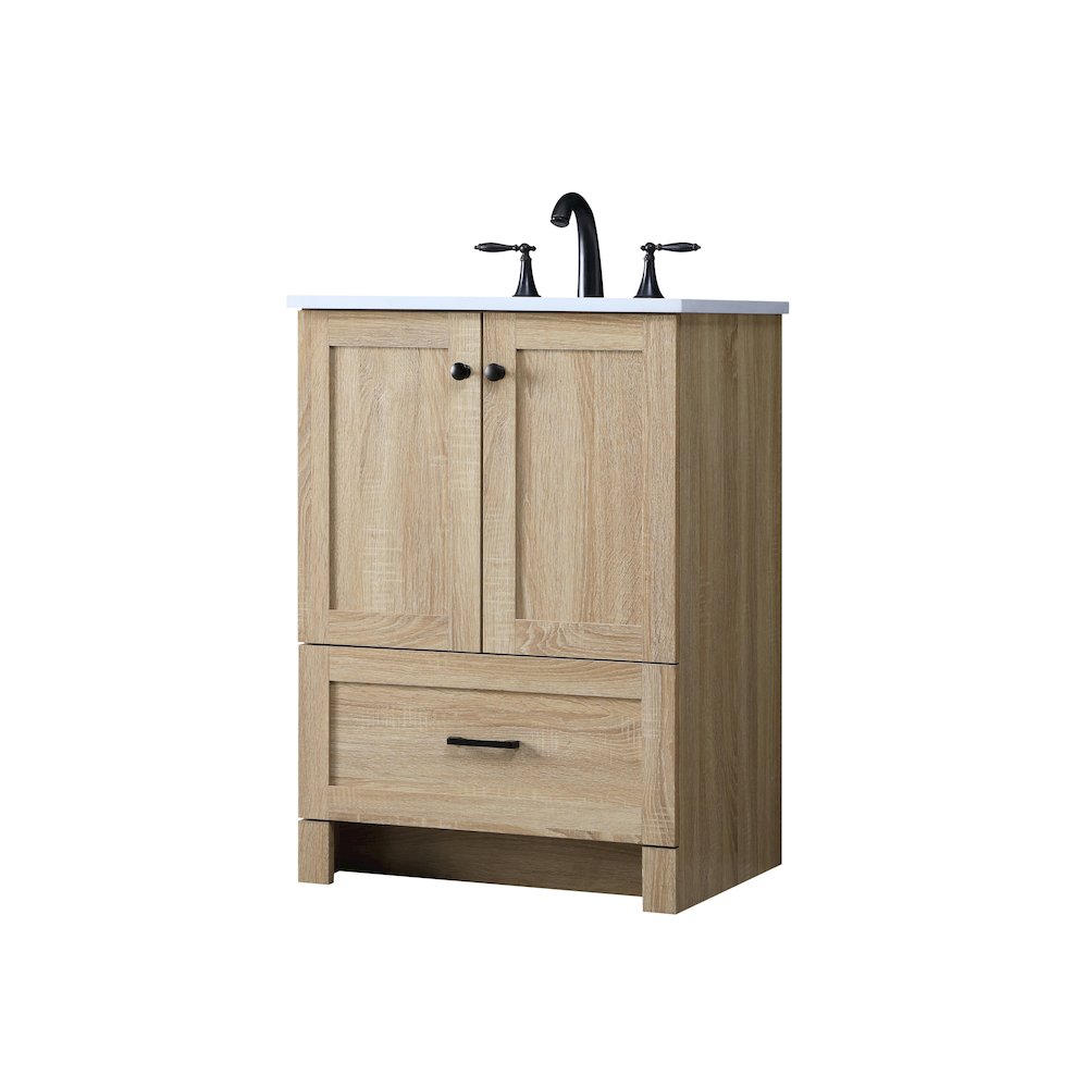 24 Inch Single Bathroom Vanity In Mango Wood. Picture 8