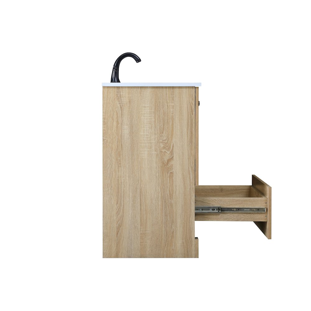 30 Inch Single Bathroom Vanity In Mango Wood. Picture 14