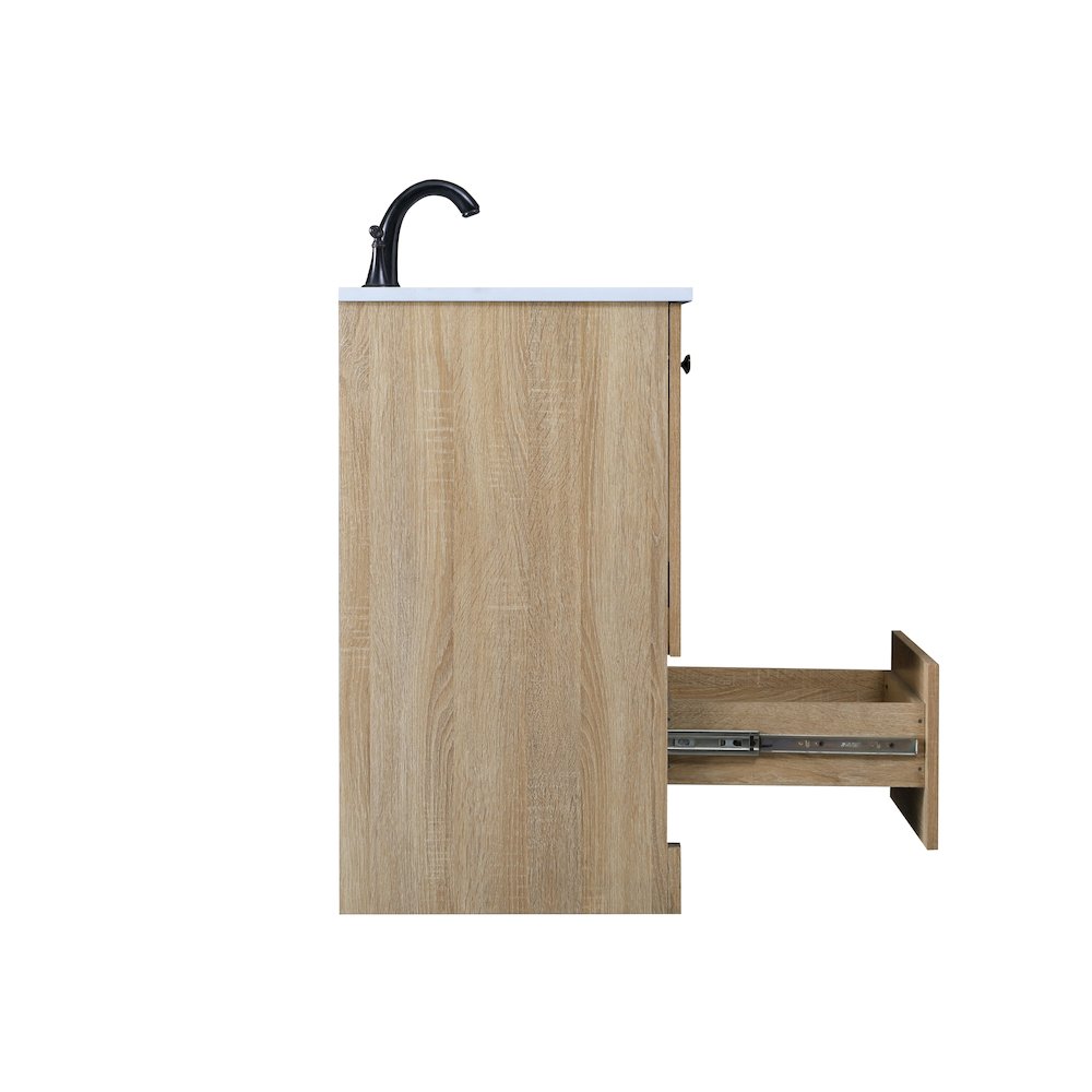 32 Inch Single Bathroom Vanity In Mango Wood. Picture 14