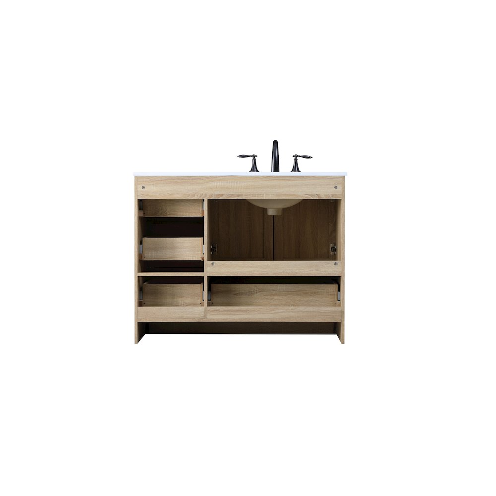 42 Inch Single Bathroom Vanity In Mango Wood. Picture 16