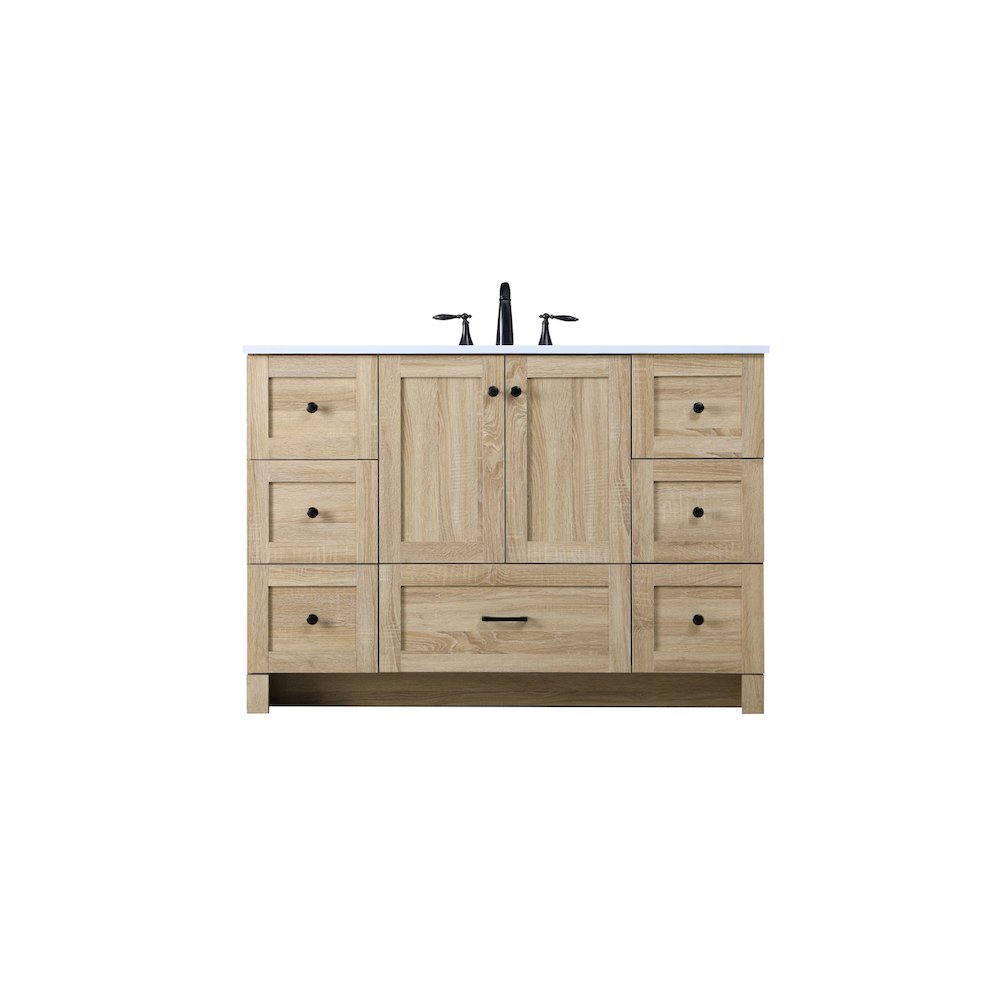 48 Inch Single Bathroom Vanity In Mango Wood. Picture 1