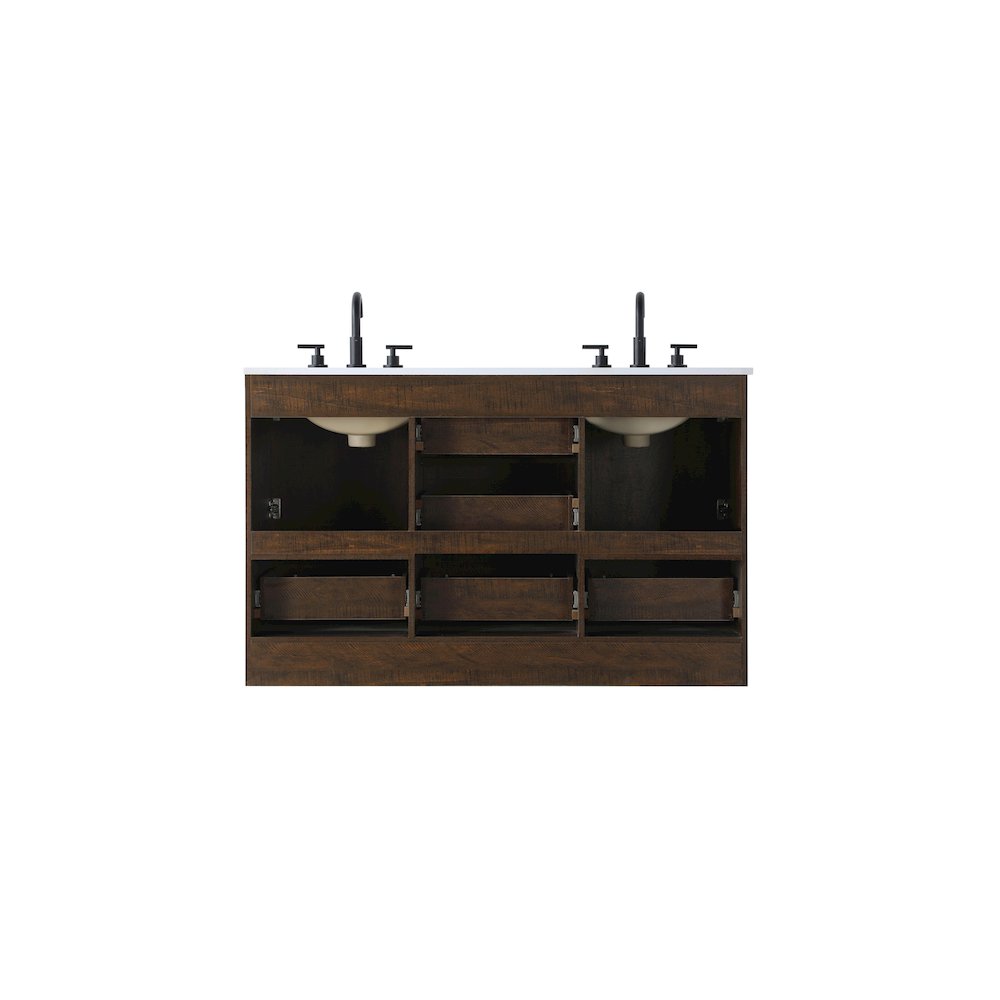 54 inch Double Bathroom Vanity In Expresso. Picture 11
