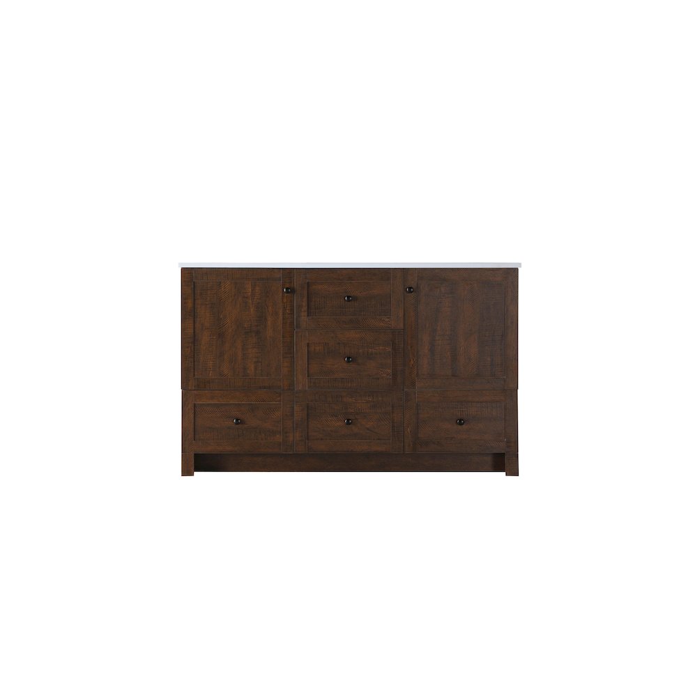 54 inch Double Bathroom Vanity In Expresso. Picture 5