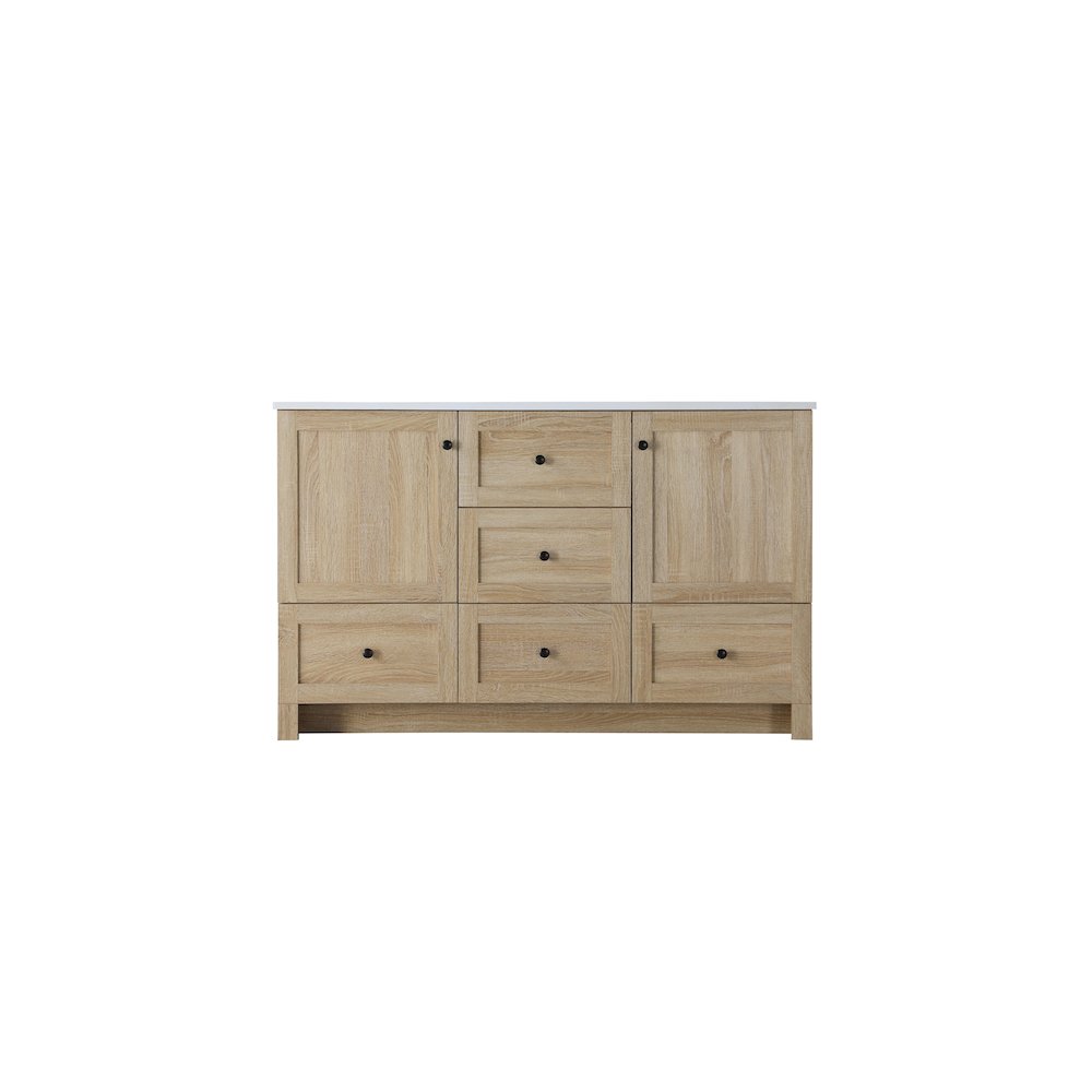 54 inch Double Bathroom Vanity In Mango Wood. Picture 5