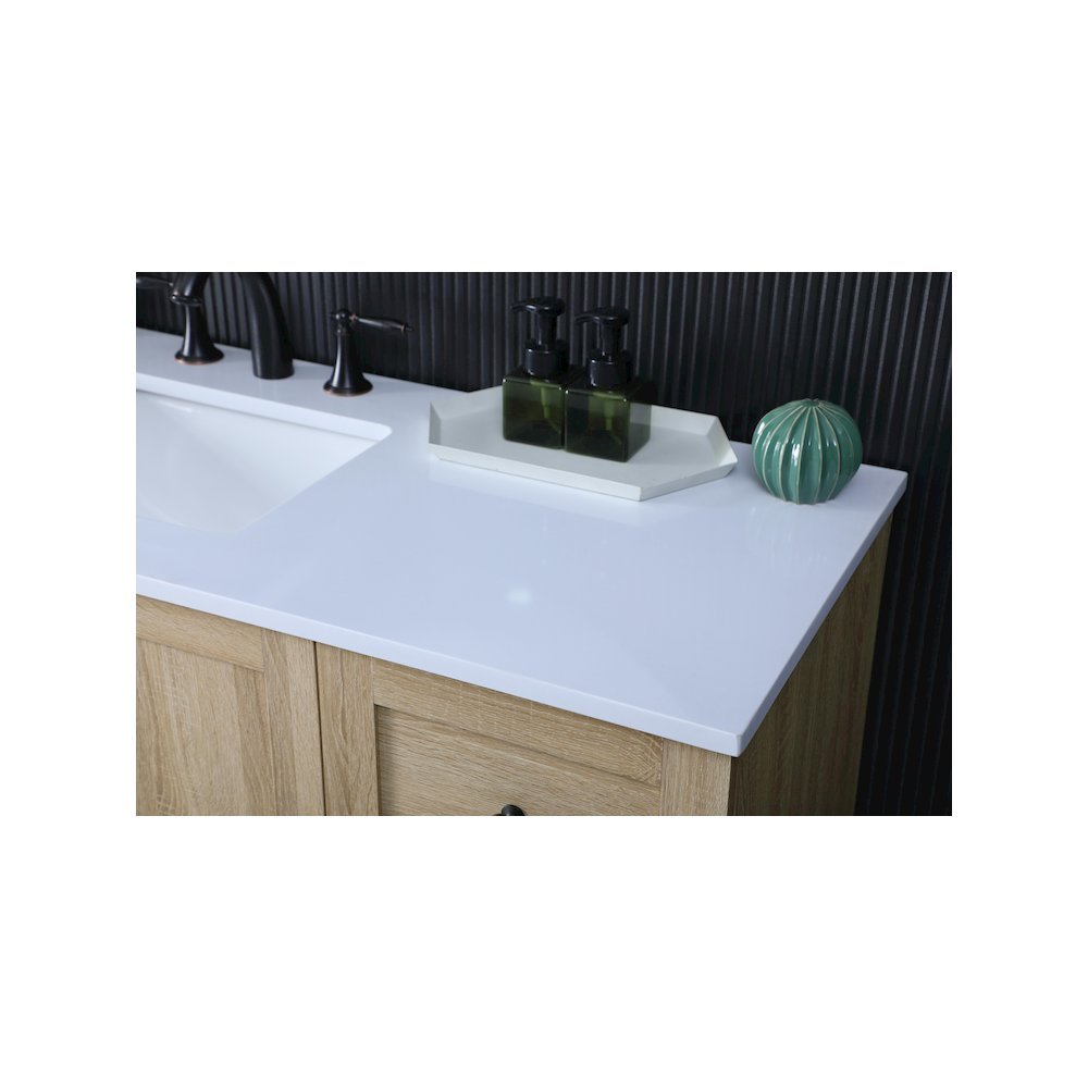 54 Inch Single Bathroom Vanity In Mango Wood. Picture 6