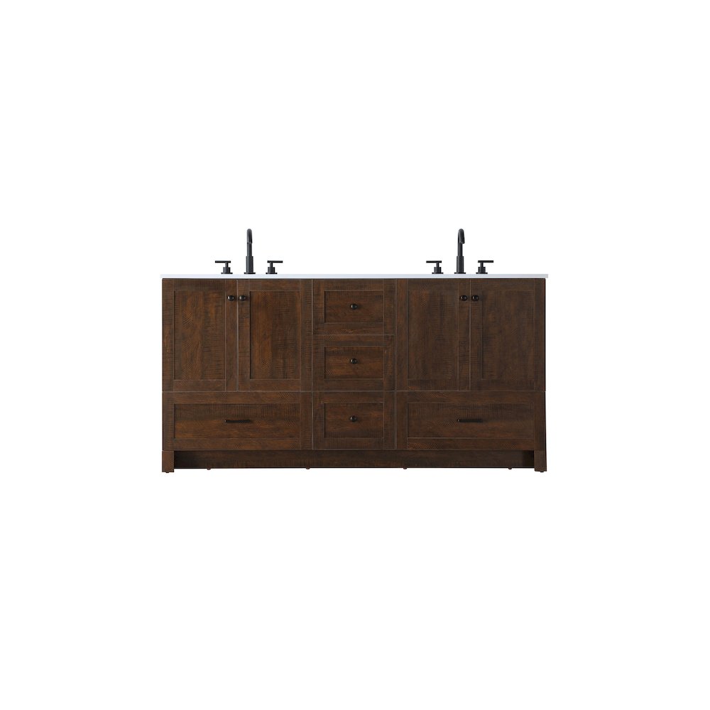 66 inch Double Bathroom Vanity In Expresso. Picture 1