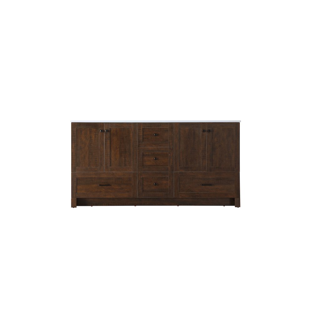 66 inch Double Bathroom Vanity In Expresso. Picture 5