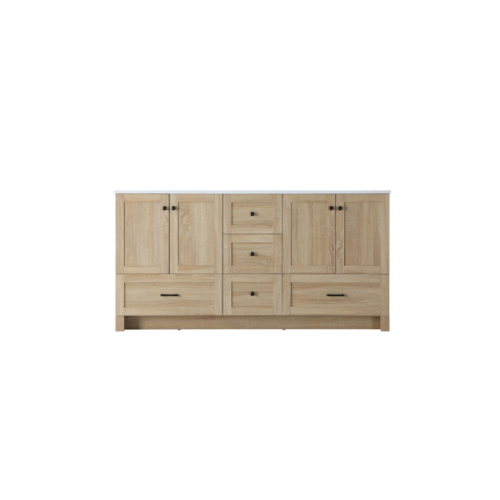 66 inch Double Bathroom Vanity In Mango Wood. Picture 5