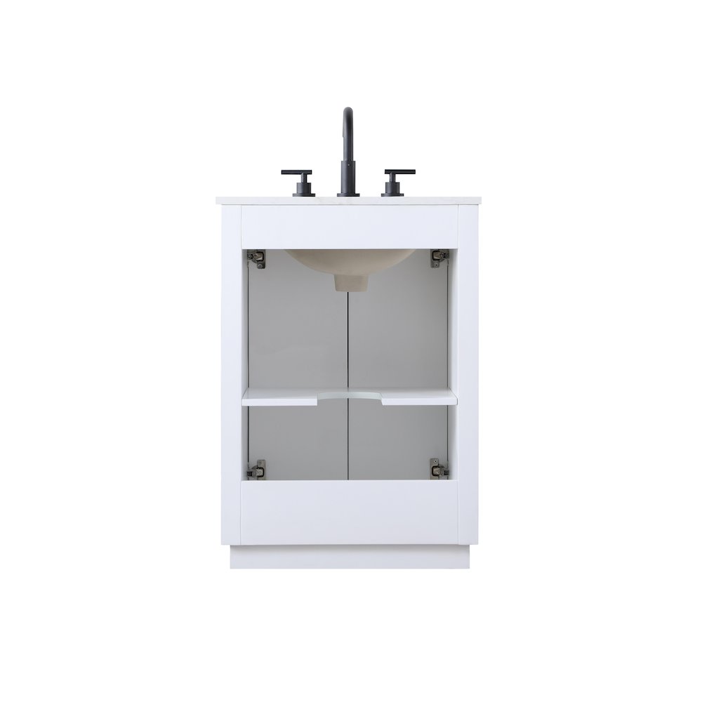 24 inch Single Bathroom Vanity in White. Picture 11