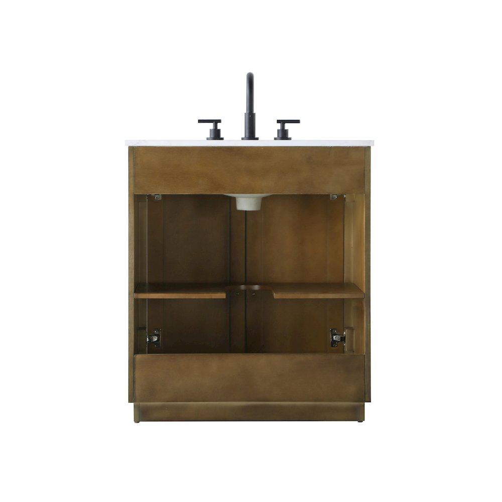 30 inch Single Bathroom Vanity in Hazel Oak. Picture 11