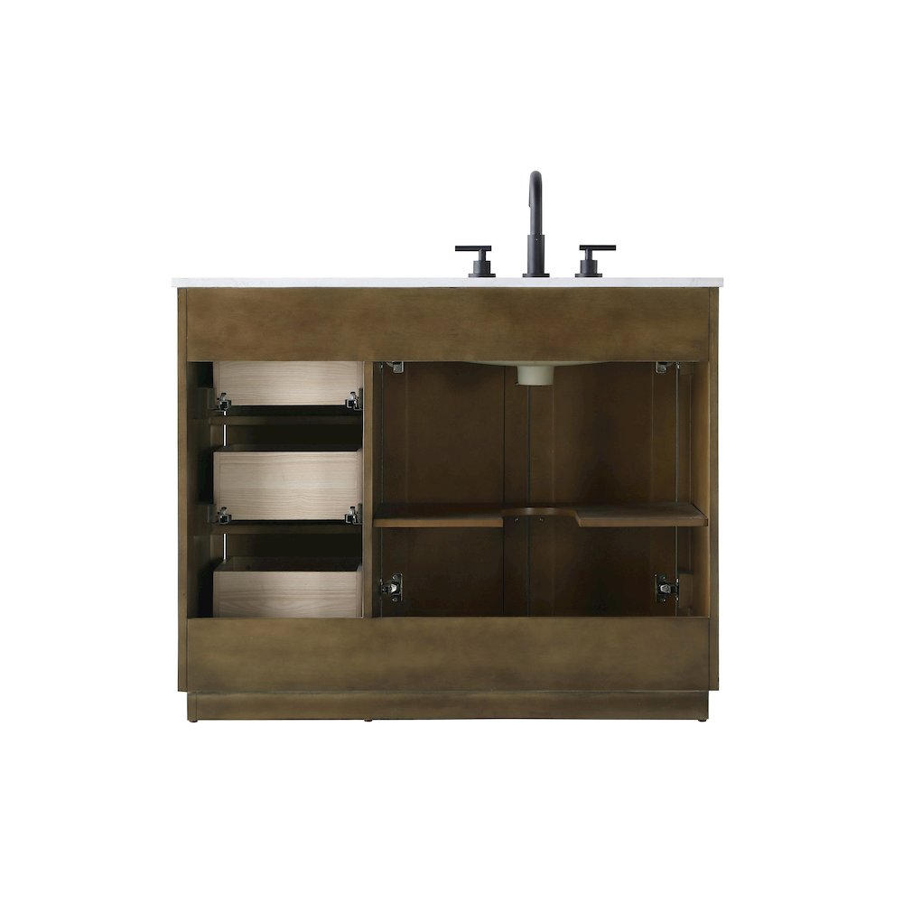 42 inch Single Bathroom Vanity in Hazel Oak. Picture 11