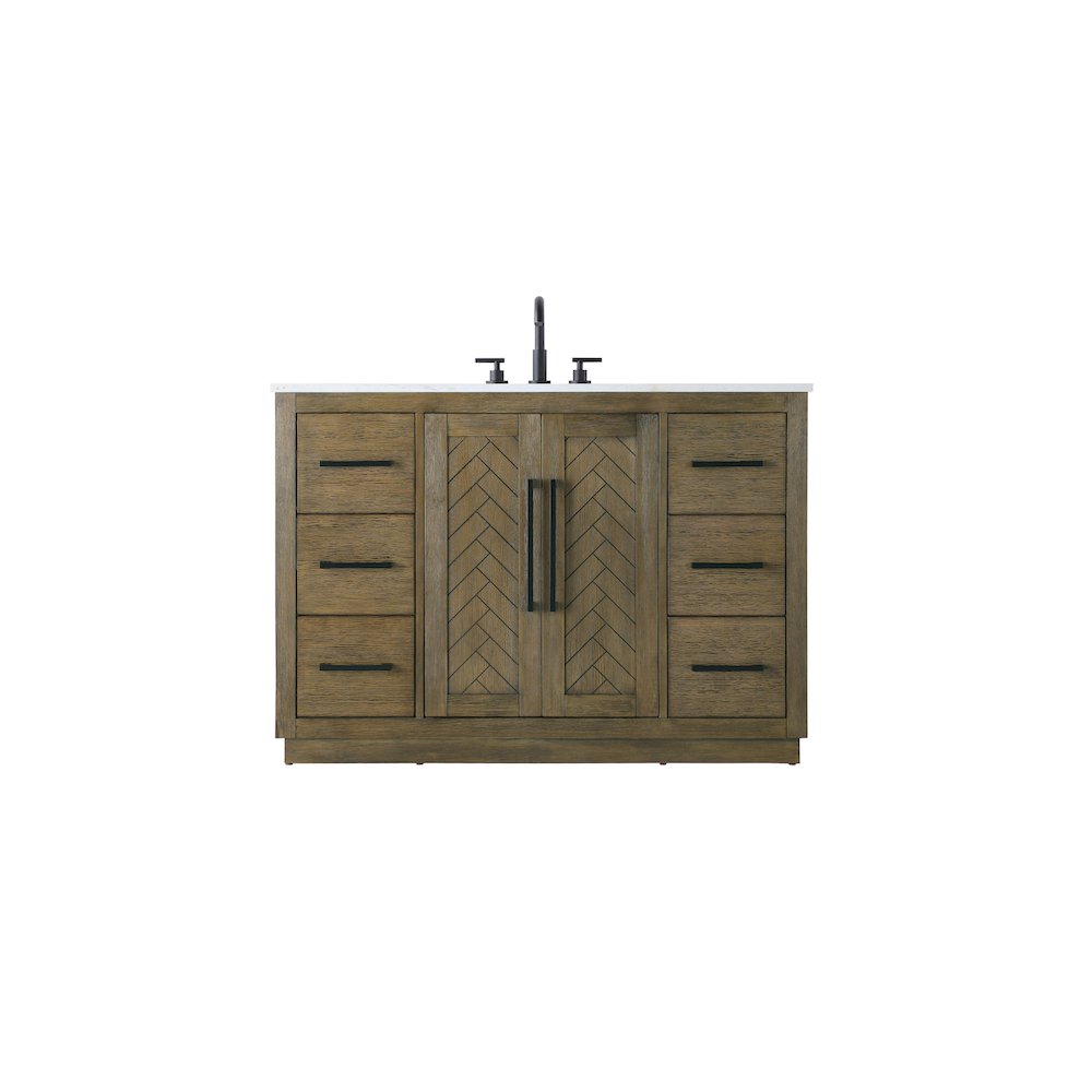 48  inch Single Bathroom Vanity in  Hazel Oak. Picture 1