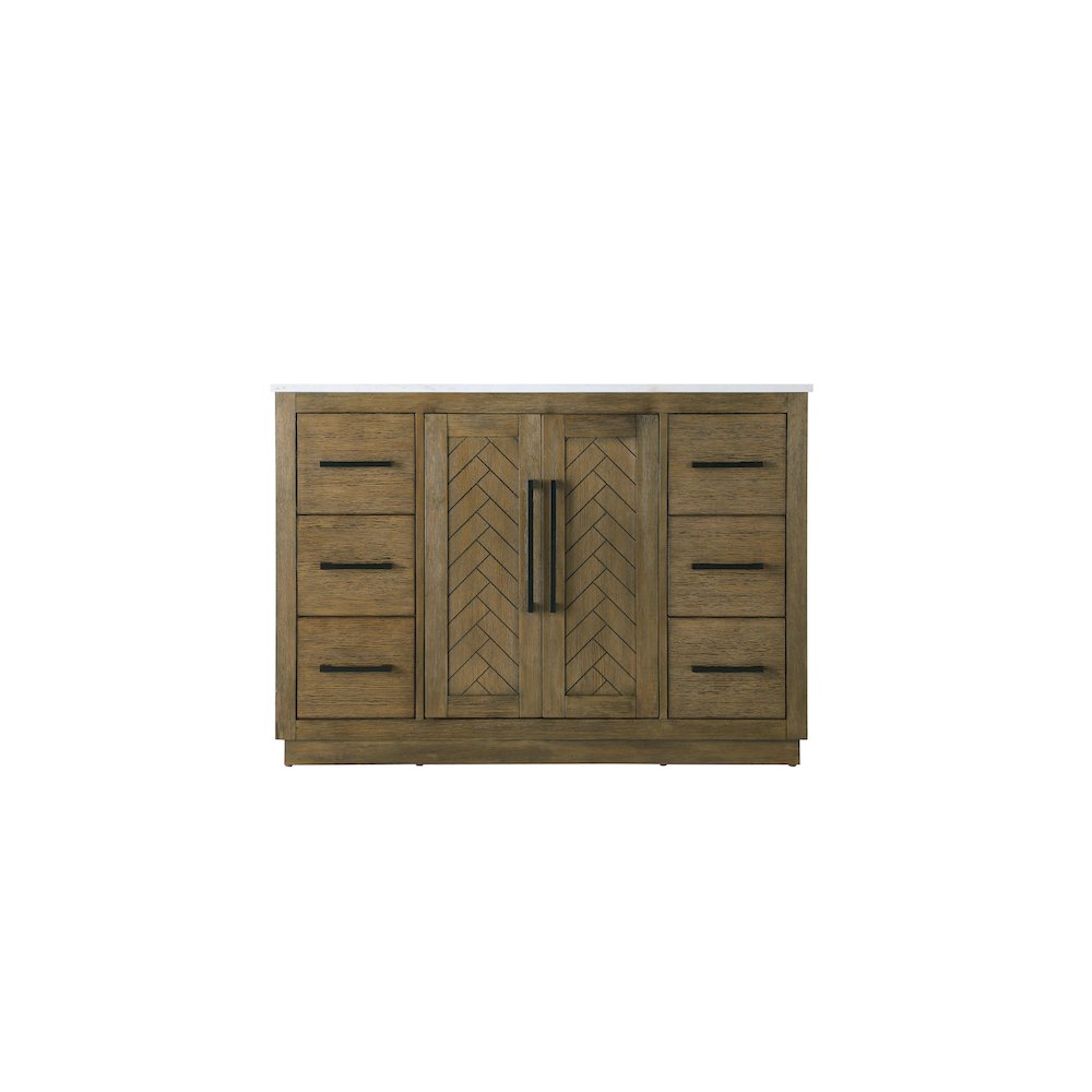48  inch Single Bathroom Vanity in  Hazel Oak. Picture 5
