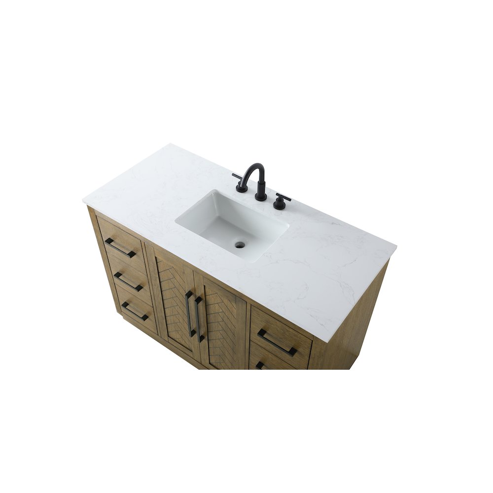 48  inch Single Bathroom Vanity in  Hazel Oak. Picture 8