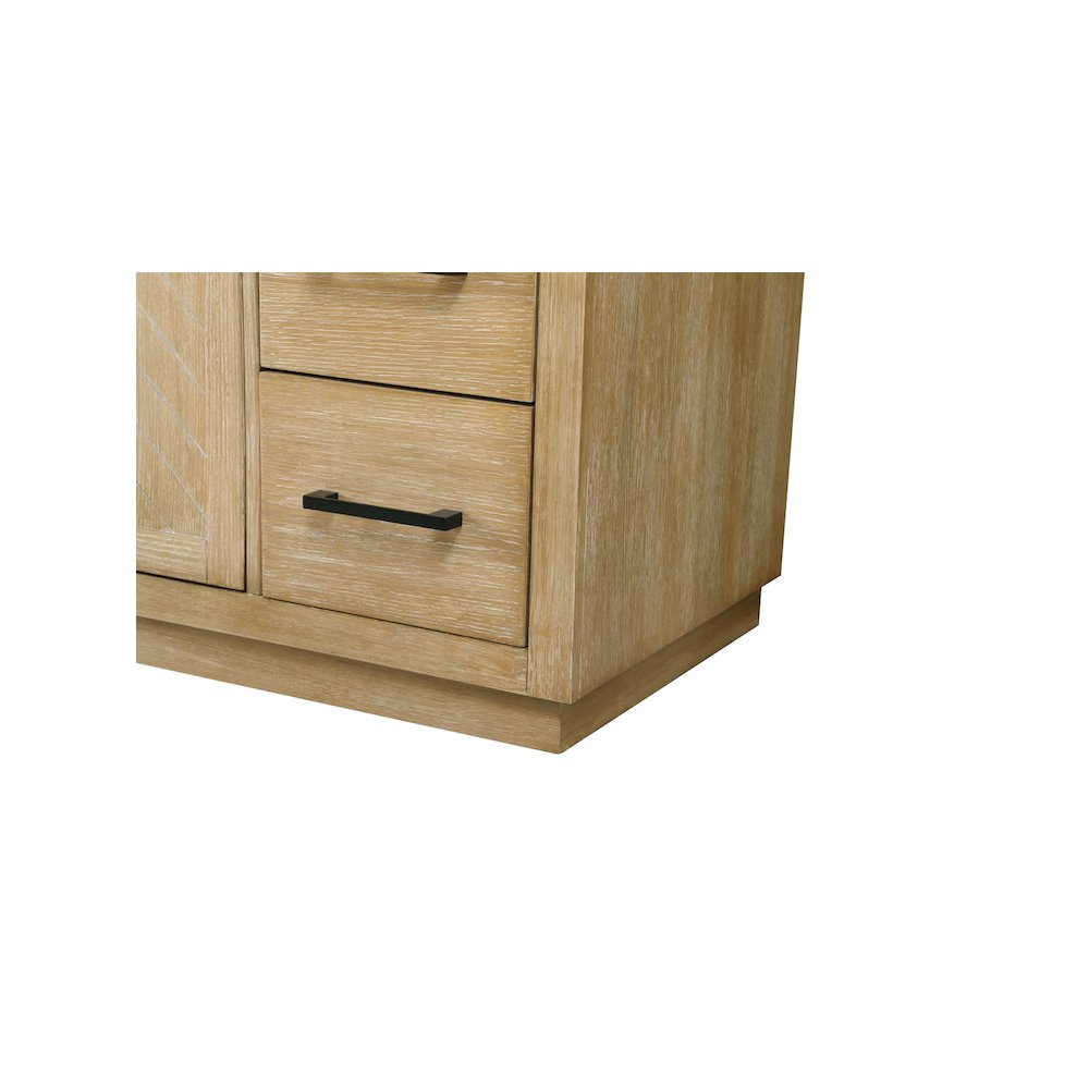 54 inch Single Bathroom Vanity in Linen Oak. Picture 10