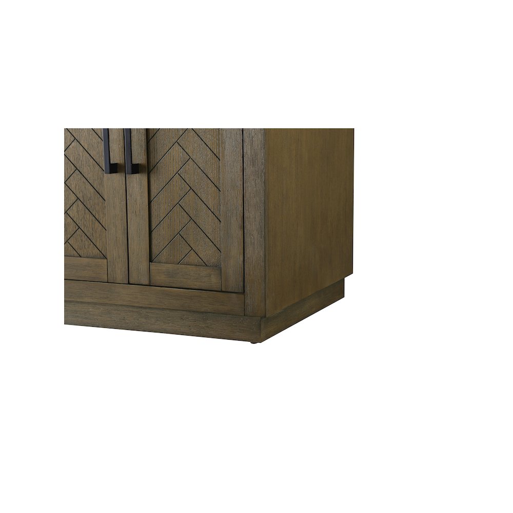 60 inch Double Bathroom Vanity in Hazel Oak. Picture 10