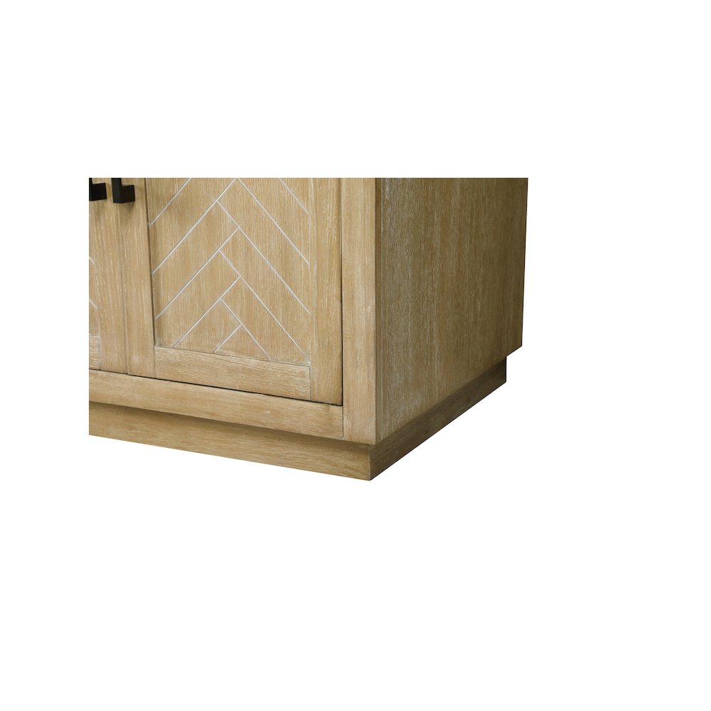 60 inch Double Bathroom Vanity in Linen Oak. Picture 10