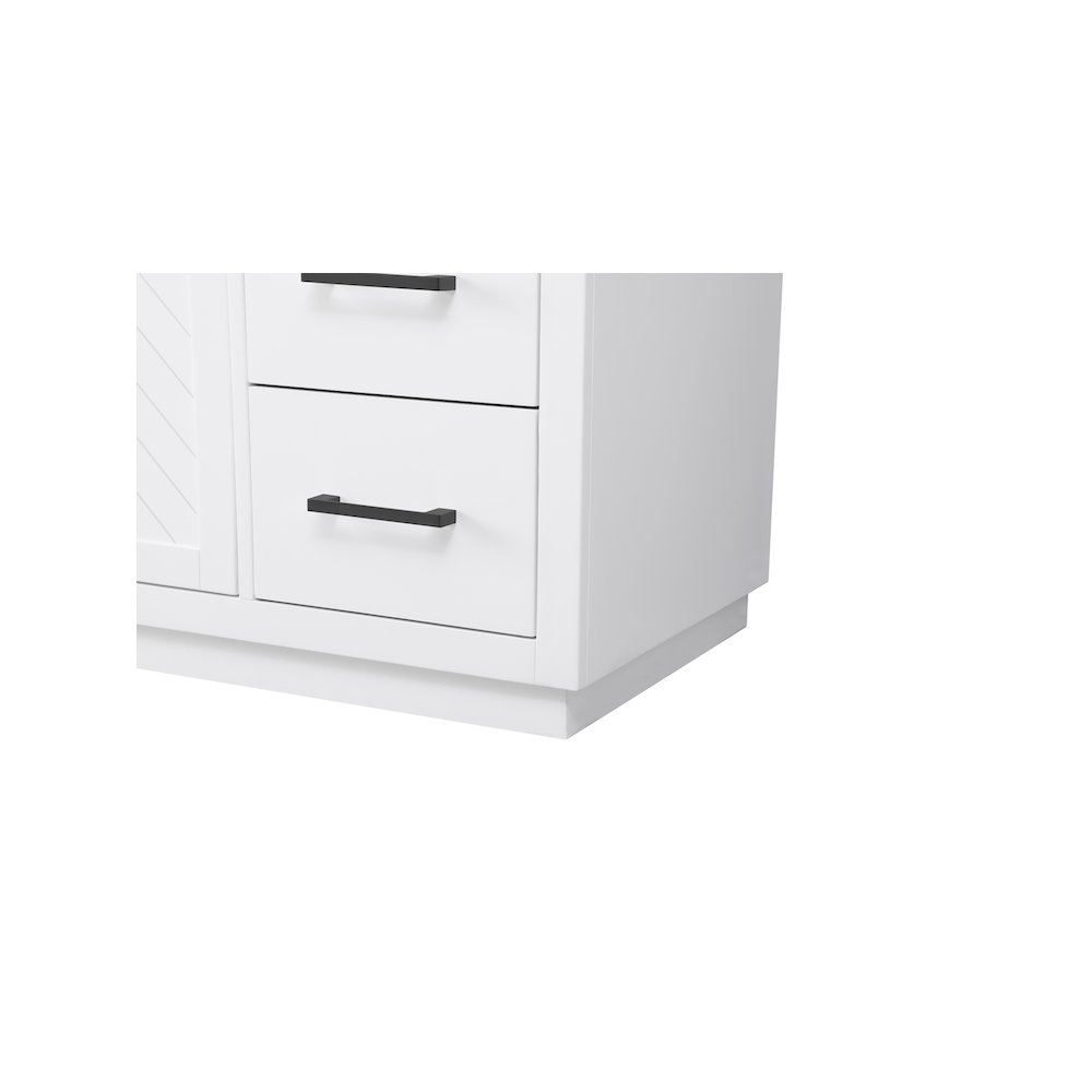 60 inch Single Bathroom Vanity in White. Picture 10