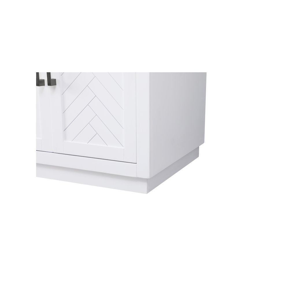 72 inch Double Bathroom Vanity in White. Picture 10