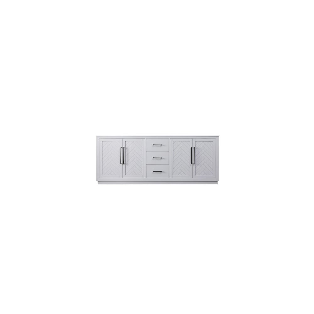84 inch Double Bathroom Vanity in Grey. Picture 5