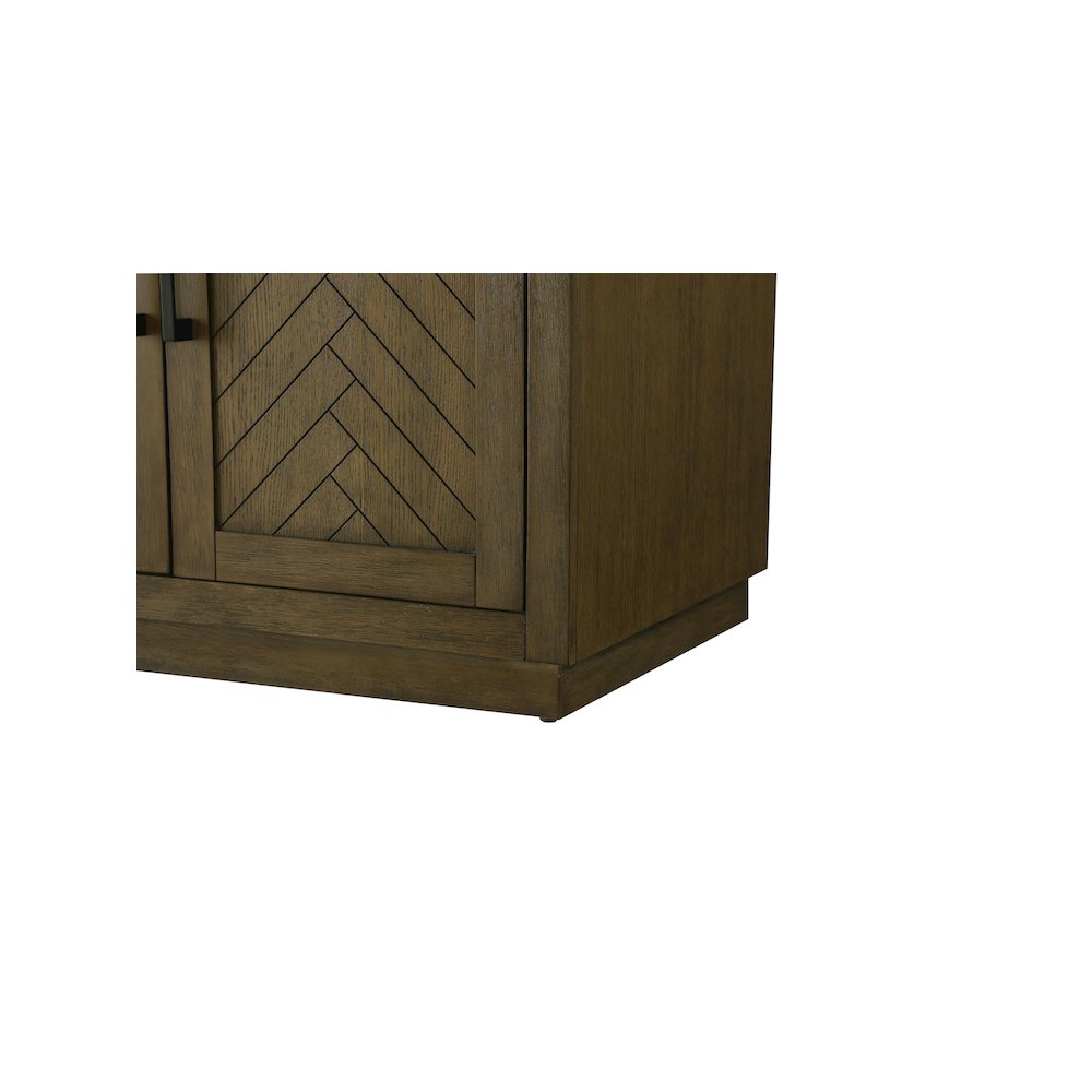 84 inch Double Bathroom Vanity in Hazel Oak. Picture 10