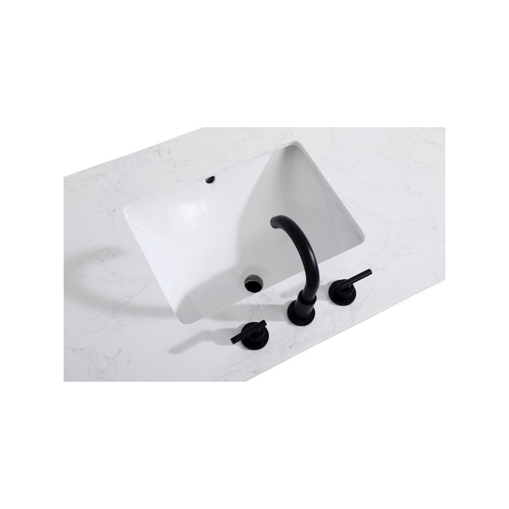 84 inch Double Bathroom Vanity in White. Picture 9