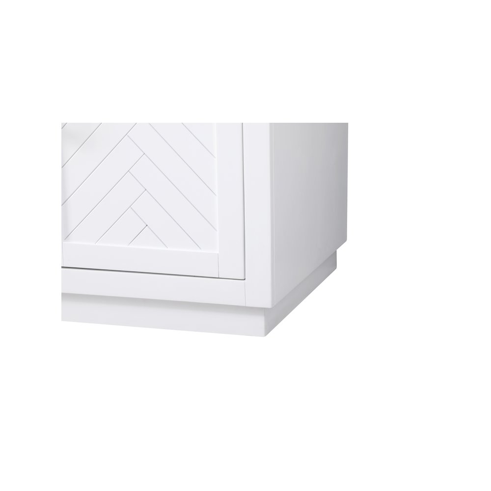 84 inch Double Bathroom Vanity in White. Picture 10