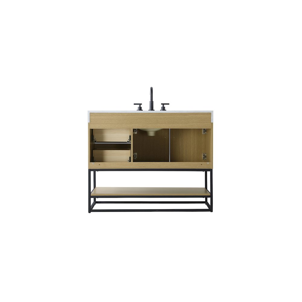 42 inch Single Bathroom Vanity in  Honey Brown. Picture 12