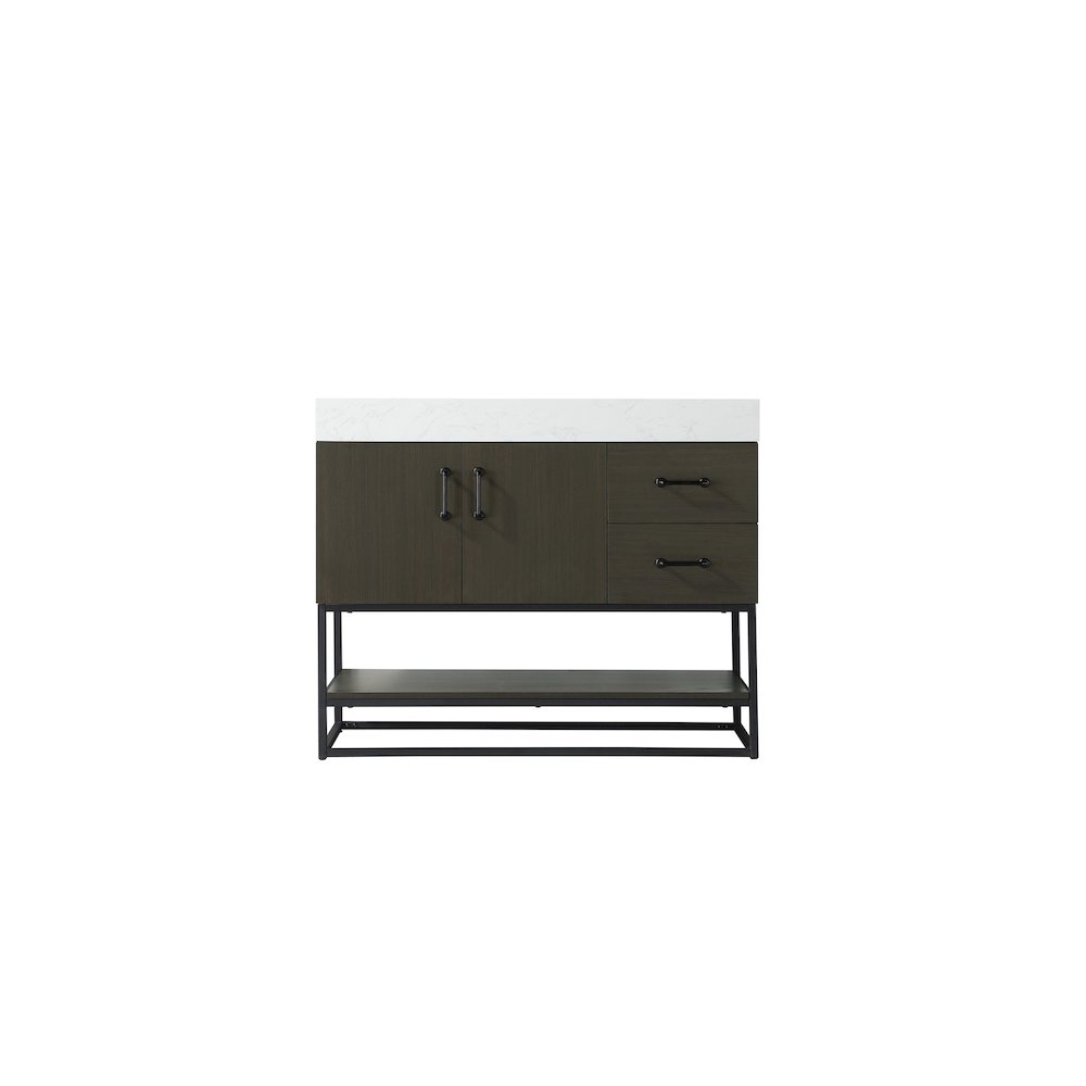 42 inch Single Bathroom Vanity in Mocha Brown. Picture 5