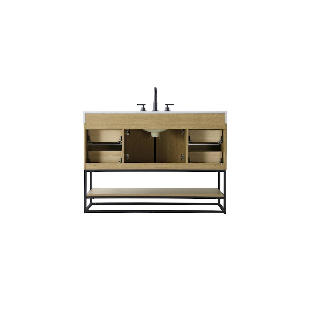 48 inch Single Bathroom Vanity in  Honey Brown. Picture 12