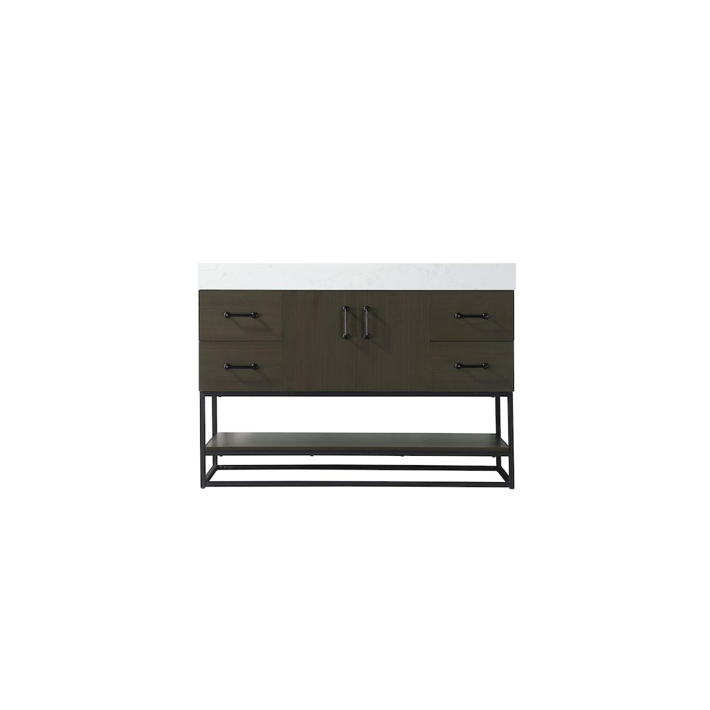 48 inch Single Bathroom Vanity in Mocha Brown. Picture 5